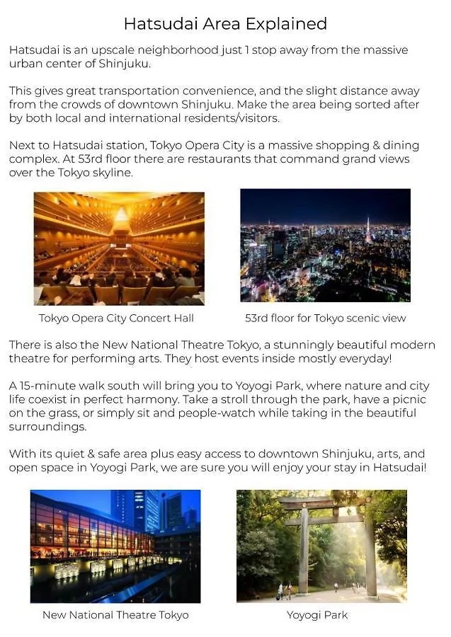 Shinjuku 1 Sta.・98㎡・4Br Entire Home Upscale Area Tokyo Japan